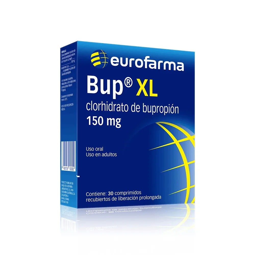 bupxl, caja azul, bup, Clorhidrato de bupropión