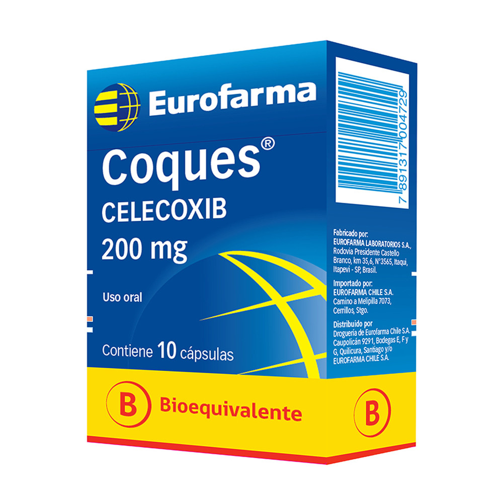 Coques Celecoxib 200 mg