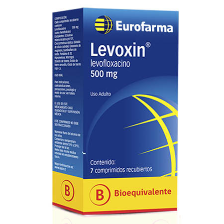 Levoxin 500 mg. (Levofloxacino) bioequivalente
