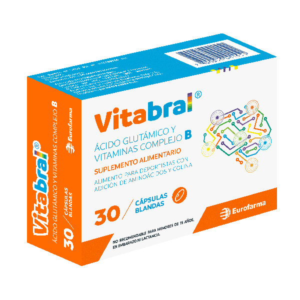 Vitabral 30 cápsulas (Acido Glutámico + Vitaminas complejo B)