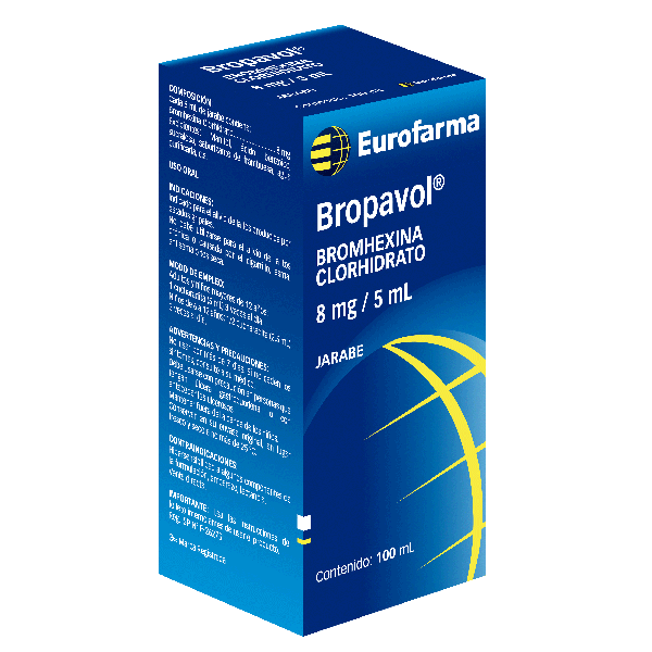 Bropavol (Bromhexina Clorhidrato) jarabe100ml