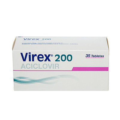 Virex 200 mg x 35 tabletas