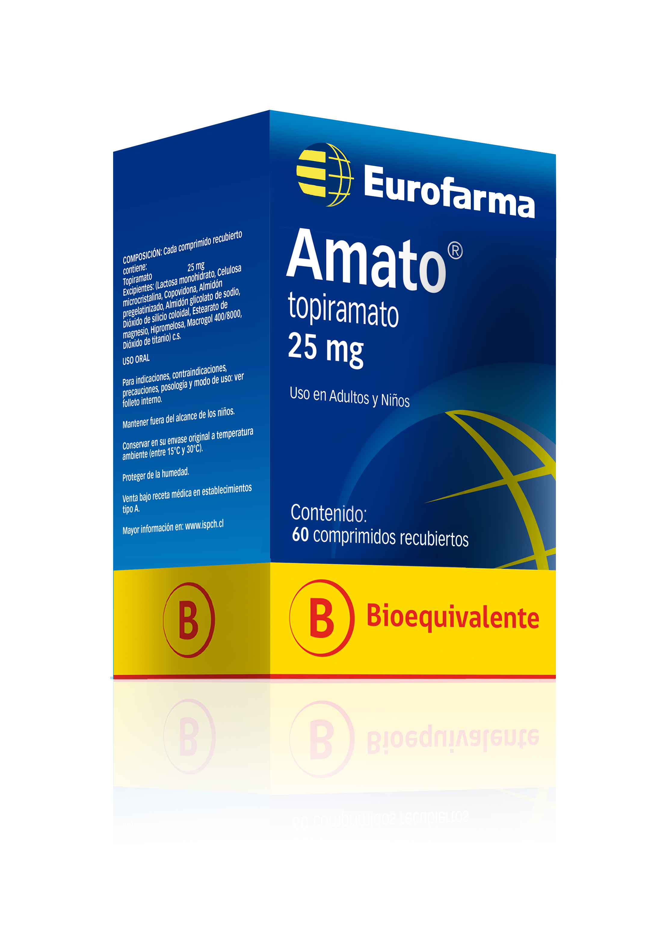 Amato Topiramato 25 mg. bioequivalente
