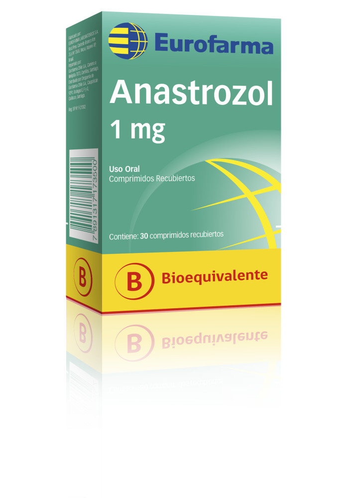 Anastrozol 1 mg. comprimidos recubiertos bioequivalente