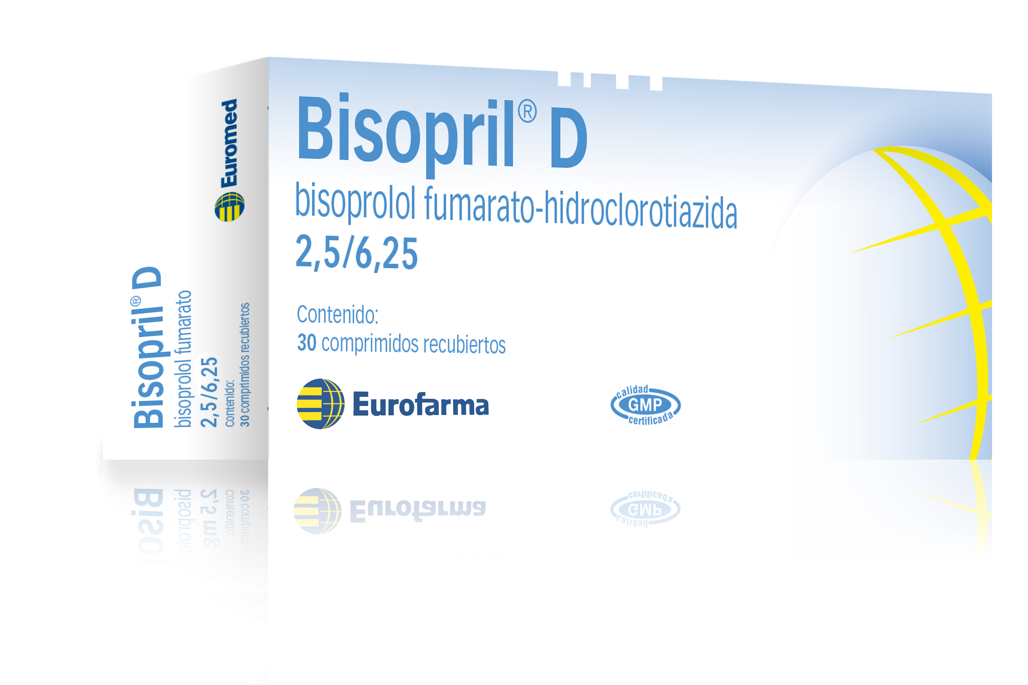 Bisopril D 2,5 mg. / 6,25 mg. (Bisoprolol Fumarato + Hidroclorotiazida)