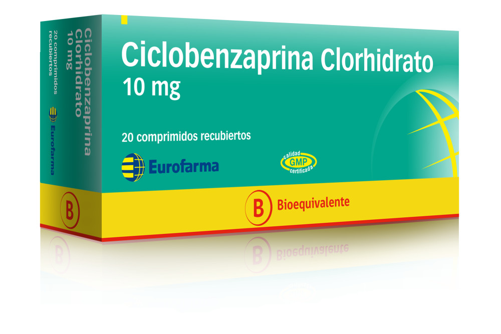 Ciclobenzaprina Clorhidrato 10 mg bioequivalente
