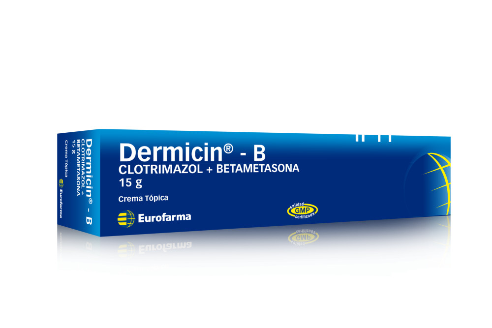 Dermicin B (Clotrimazol 1 g. + Betametasona 0,064 g.) crema tópica