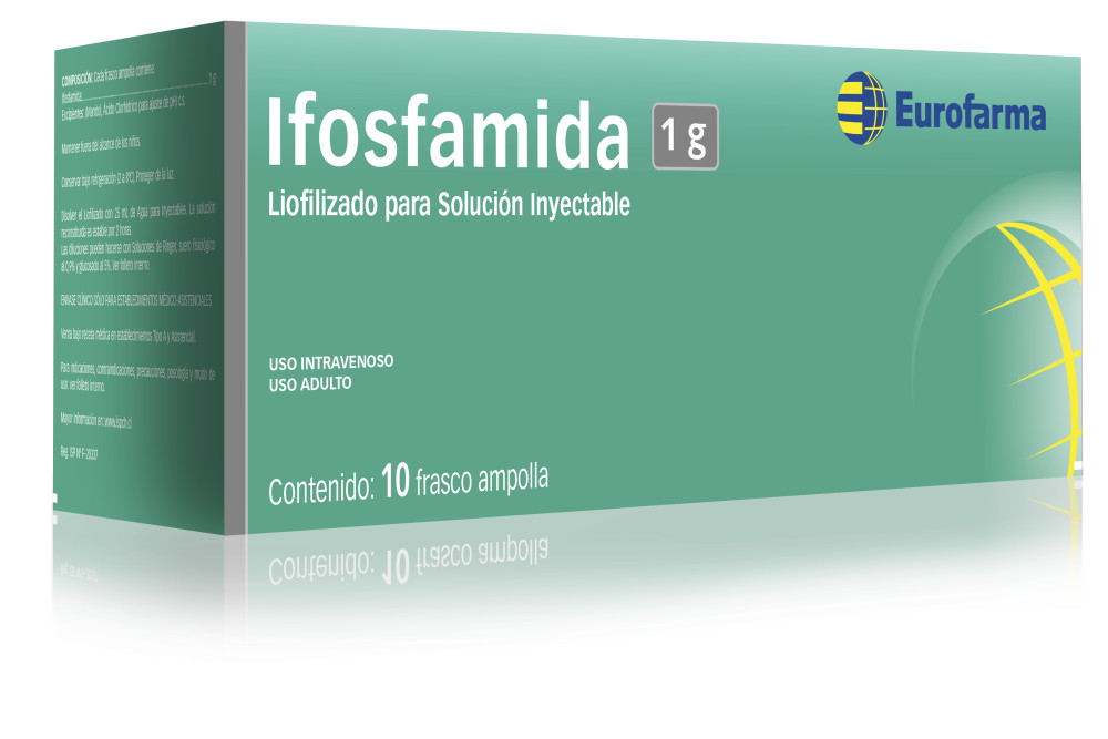 Ifosfamida 1g. inyectable 10 frasco ampolla