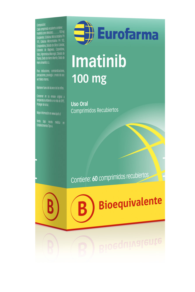 Imatinib 100 mg. comprimidos recubiertos bioequivalente