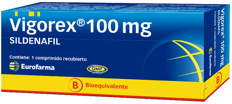 Vigorex 100 mg. (Sildenafil Citrato) bioequivalente