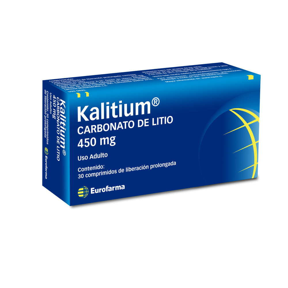 Kalitium 450 mg. (Carbonato de Litio)