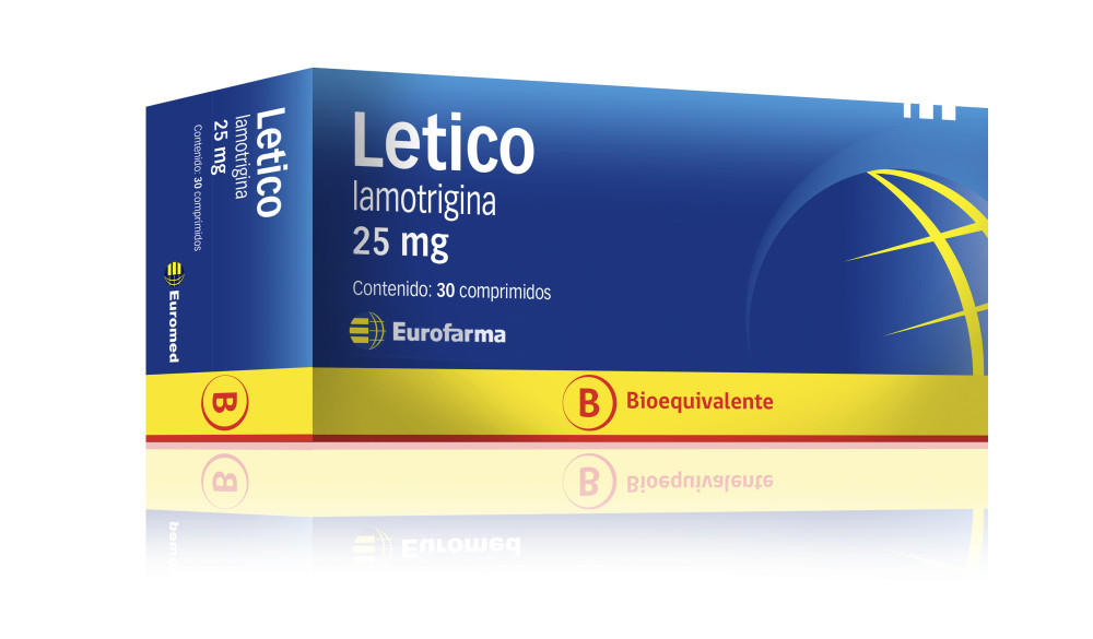 Letico 25 mg. (Lamotrigina) bioequivalente