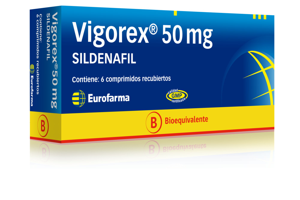Vigorex 50 mg. (Sildenafil Citrato) bioequivalente