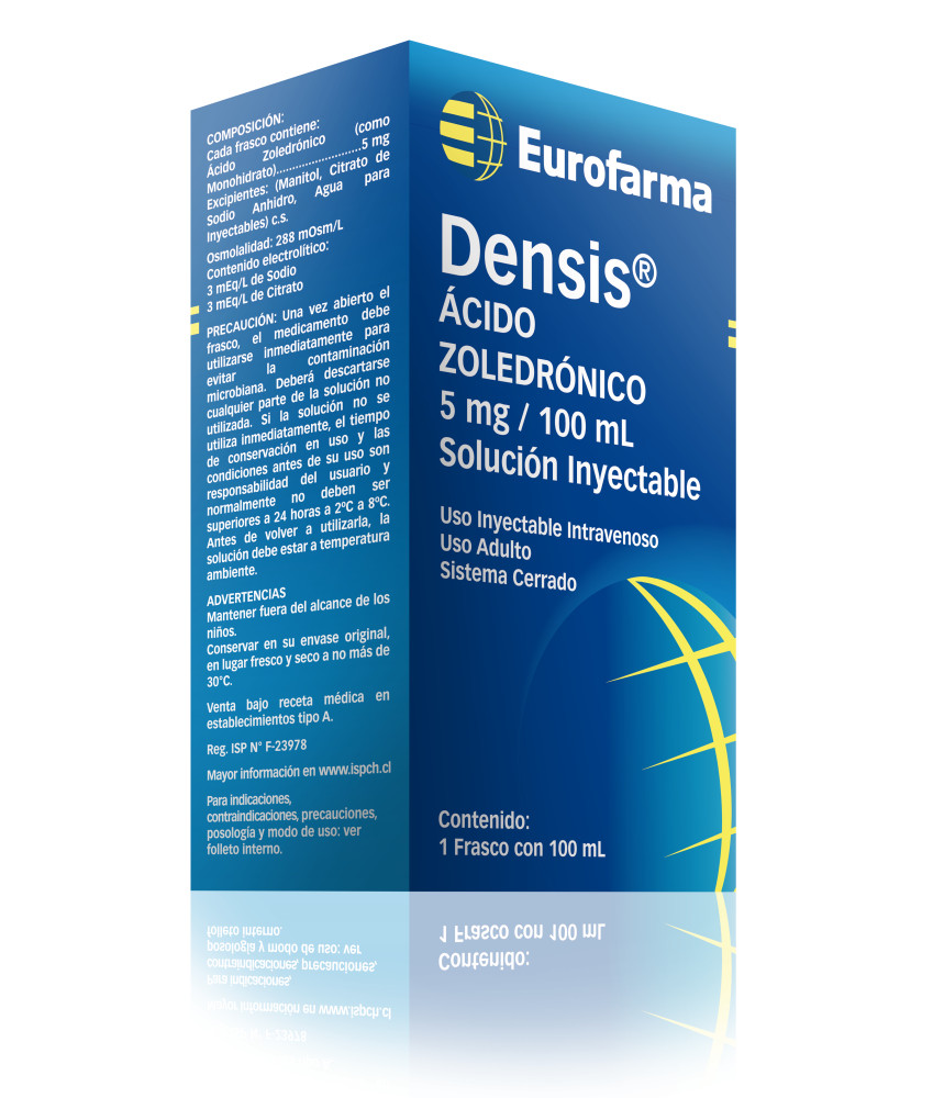 Densis (Ácido Zoledrónico) 5 mg. bioequivalente