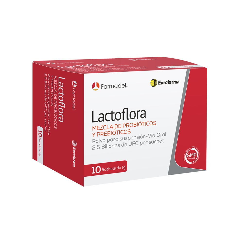 Lactoflora Sachet (Probióticos + Prebióticos) 2,5 billones de UFC