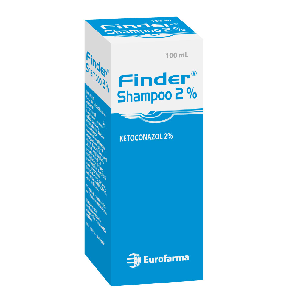 Finder Shampoo 2 % (Ketoconazol)  frasco de 100 ml.
