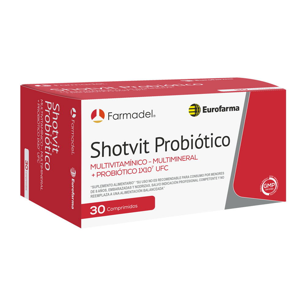 Shotvit Probiótico (Multivitamínico - Multimineral + Probiótico) comprimidos